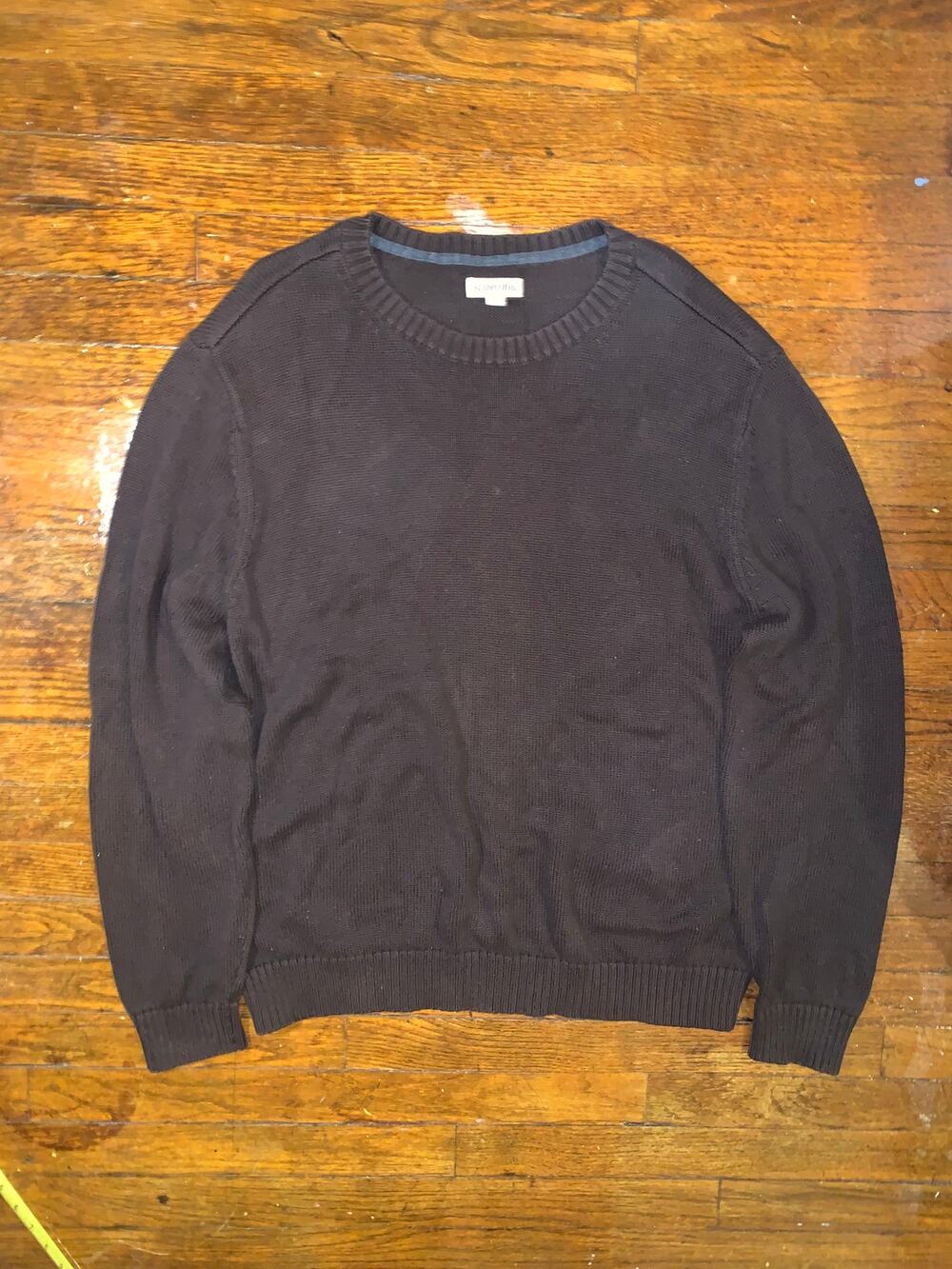 St Johns Bay Brown Sweater Mens XL Crewneck Pullover